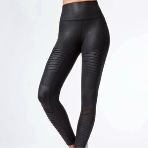 Alo Yoga Faux Leather moto leggings